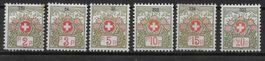 Portofreiheitsmarken Serie 2A - 7A * 1911 - 1926