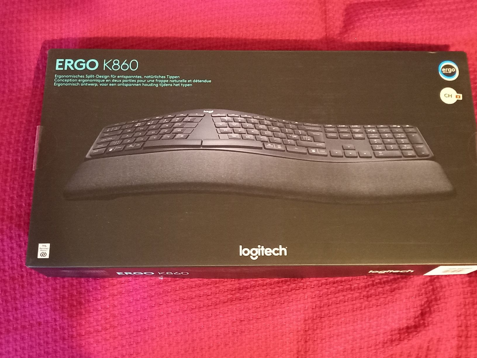 Logitech Tastiere: Ergonomische Computertastatur Logitech neuwertig – Nuovo e nell'imballaggio originale da Basel venduto da Teddyfan92
