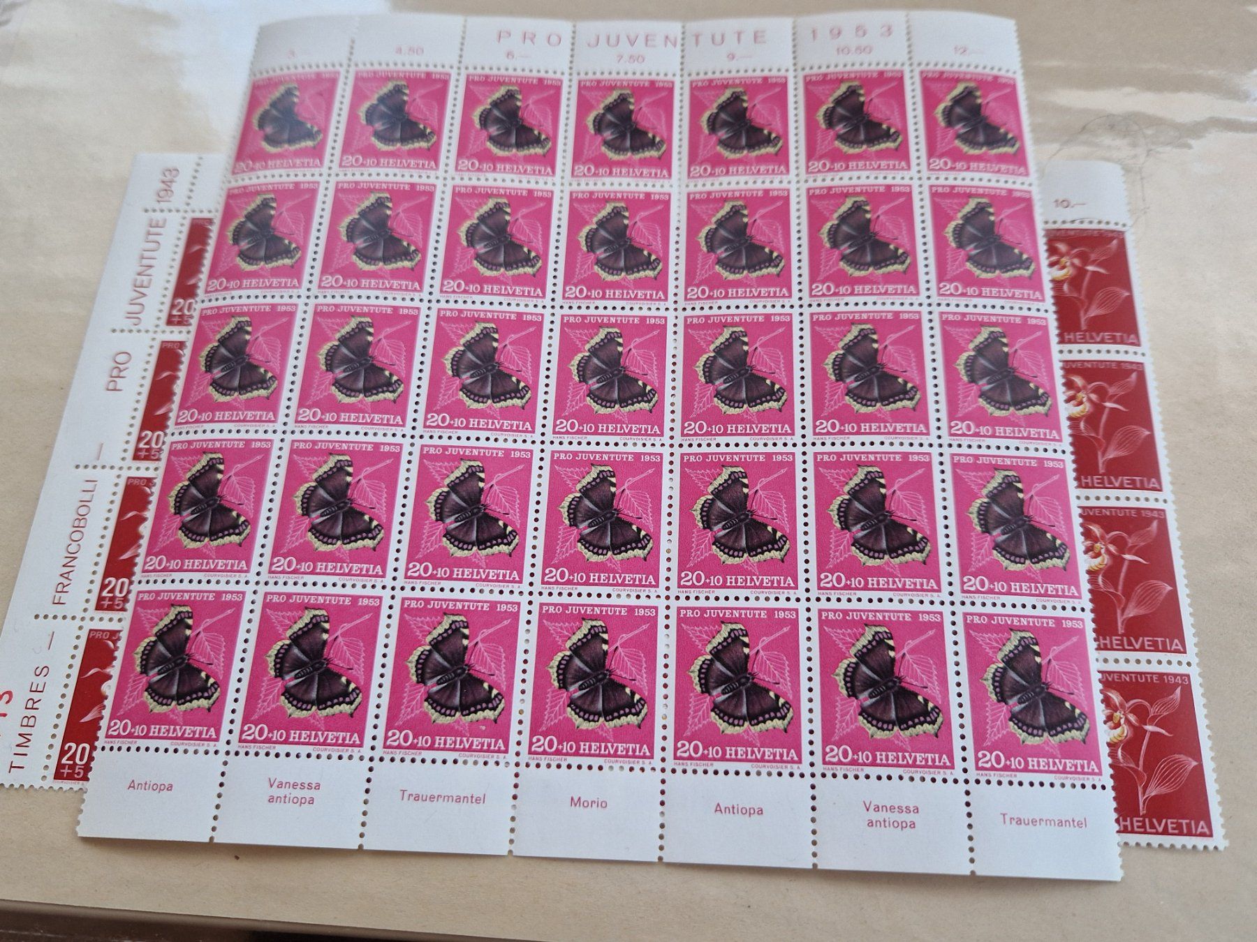 Tutti i francobolli: PJ Bogenteile postfrisch**, ab 1.- – Usato da Burgdorf venduto da Glossy01 1