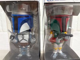 Star Wars Bobble-Heads: Jango Fett & Boba Fett, neu, OVP!