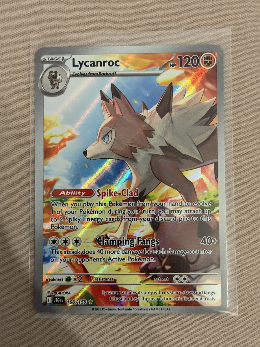 Pokémon Carte collezionabili: Pokémon Lycanroc 166/159 Journey Together  – Nuovo (secondo la descrizione) da St. Gallen venduto da Xbylucas