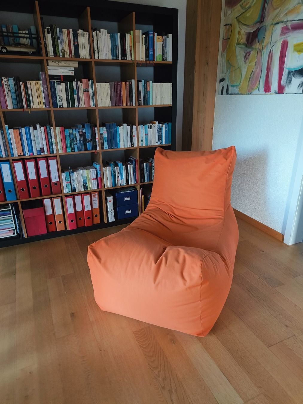 Poltrone: Gemütlicher oranger Sitzsack – Usato da St. Erhard venduto da JesperNils 1