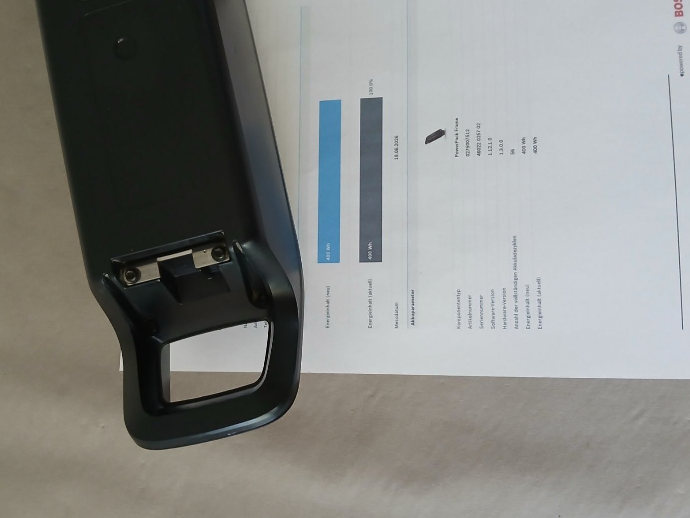 Bosch Akkus: Bosch Powerpack 400 mit 400Wh 100% / inklusive Messbericht – Gebraucht aus Winterthur von .-thx-. 5