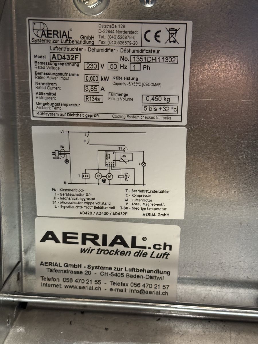 Luftentfeuchter: Bautrockner Aerial AD432F – Gebraucht aus Gränichen von onkel_xxl 8