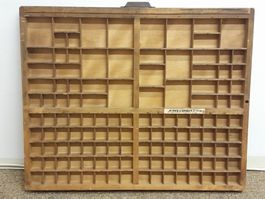 Setzkasten aus Holz Vintage gebraucht gut erhalten