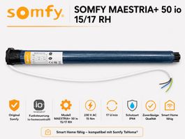 Somfy Maestria+ 50 io 15/17 RH Neuware ø50 mm Rohrmotor
