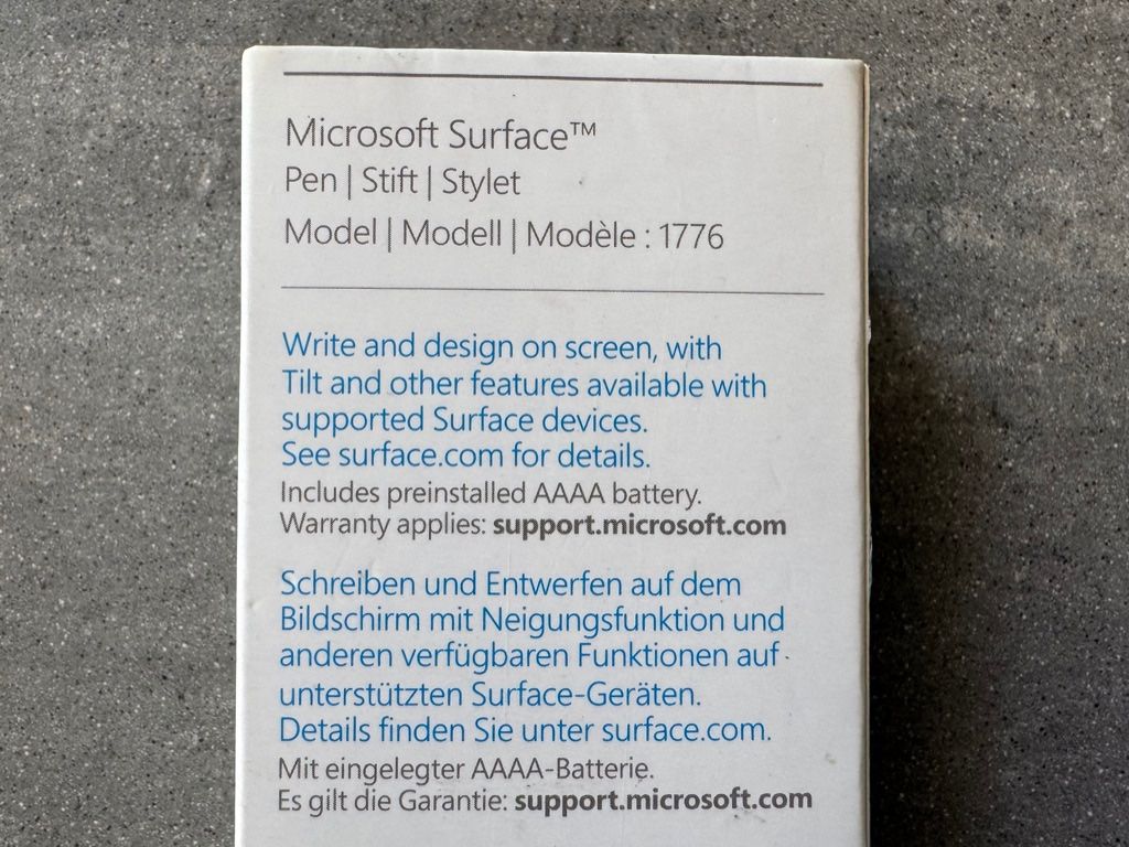 Microsoft Penna & Evidenziatori: Microsoft Surface Pen - 1776 - Eingabestift - Etui - silber – Usato da Zürich venduto da Alot16 8