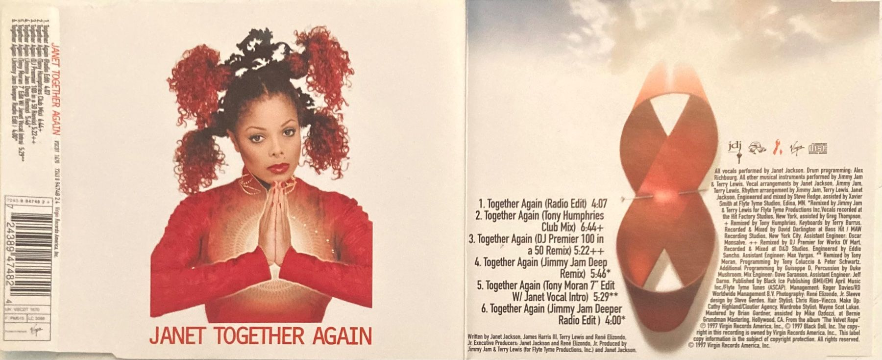 CD: JANET JACKSON - TOGETHER AGAIN – Usato da Poliez-Pittet venduto da Newtown-Records