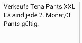 Inkontinenz Unterwäsche Einweg Tena Pants Grösse XXL neuwert