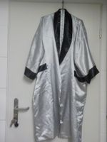 Cooler Morgenmantel/Kimono, Grösse L, Silber/Schwarz!
