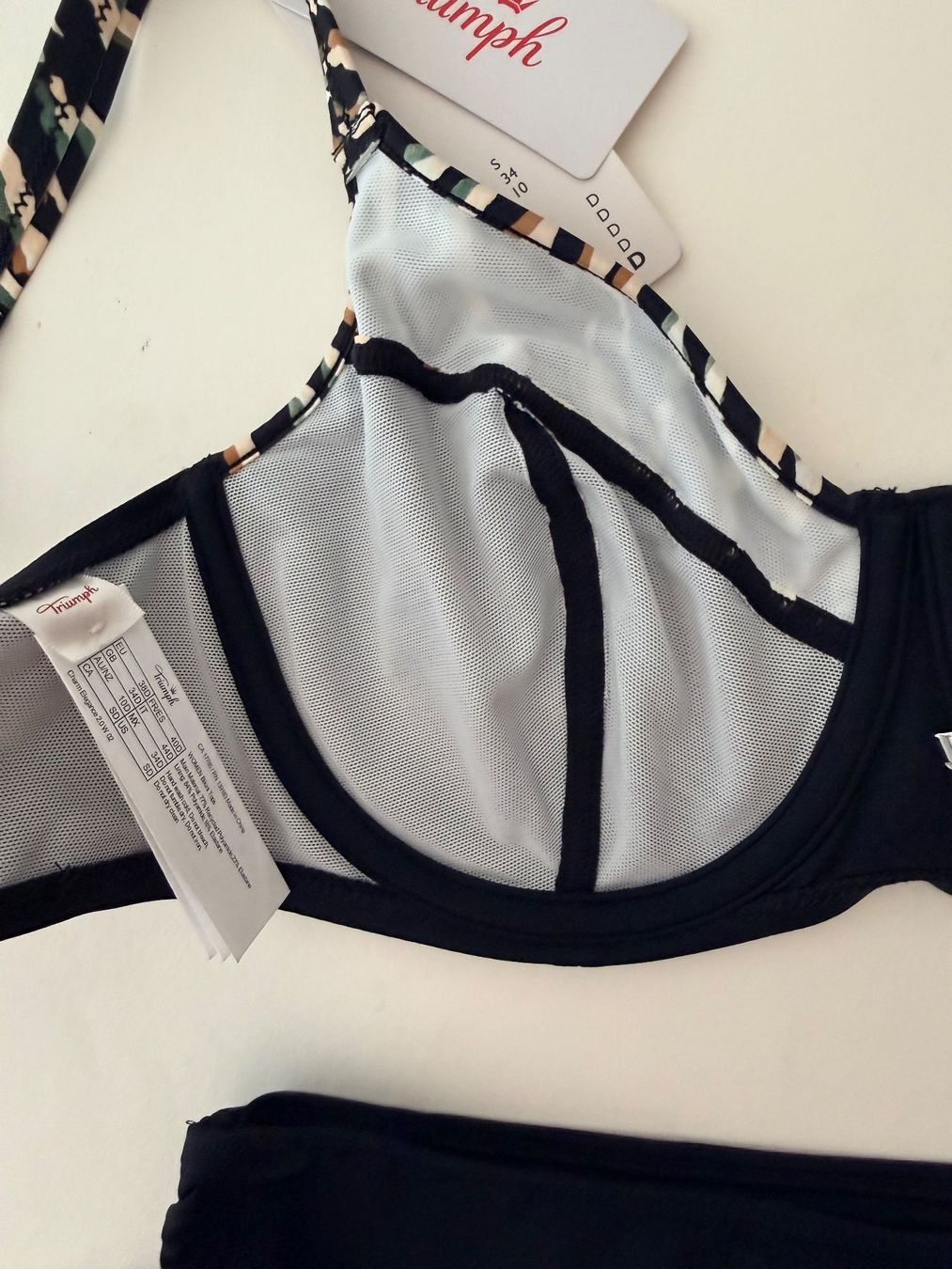 Triumph Maillots de bain & Bikinis: TRIUMPH, Bikini CHARM ELEGANCE, Grösse 38D/38, Farbe Schwarz – Neuf avec emballage d'origine à Rudolfstetten par gst_g7xl 9