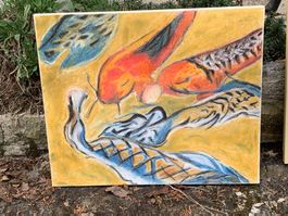 Peinture carpe kuoi
