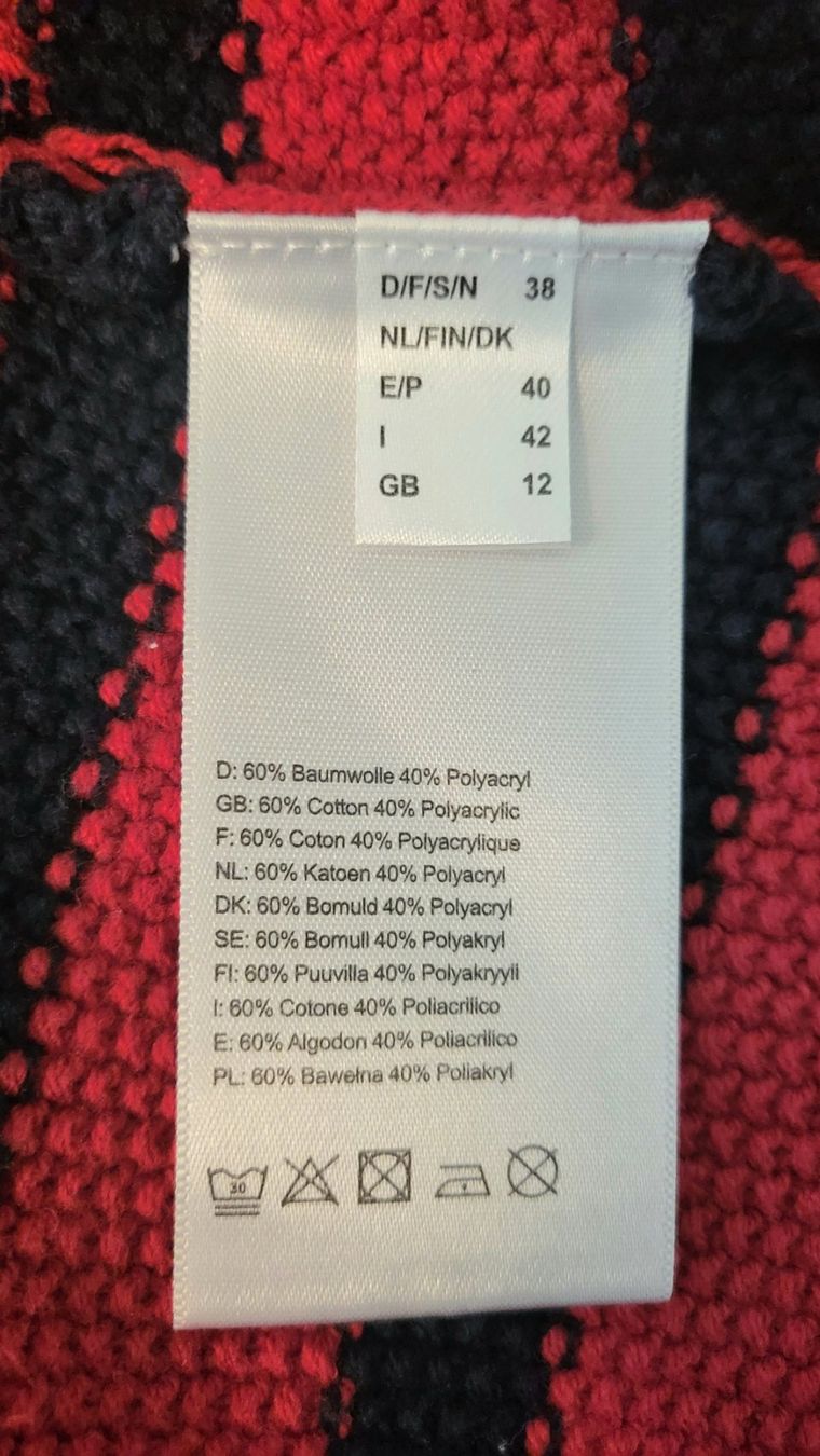 Lieblingsstück Maglioni & Felpe: Lieblingsstück Damen Pullover, Rot/Schwarz Gestreift Gr. 38 – Nuovo (secondo la descrizione) da Baar venduto da deg_d6l5 5