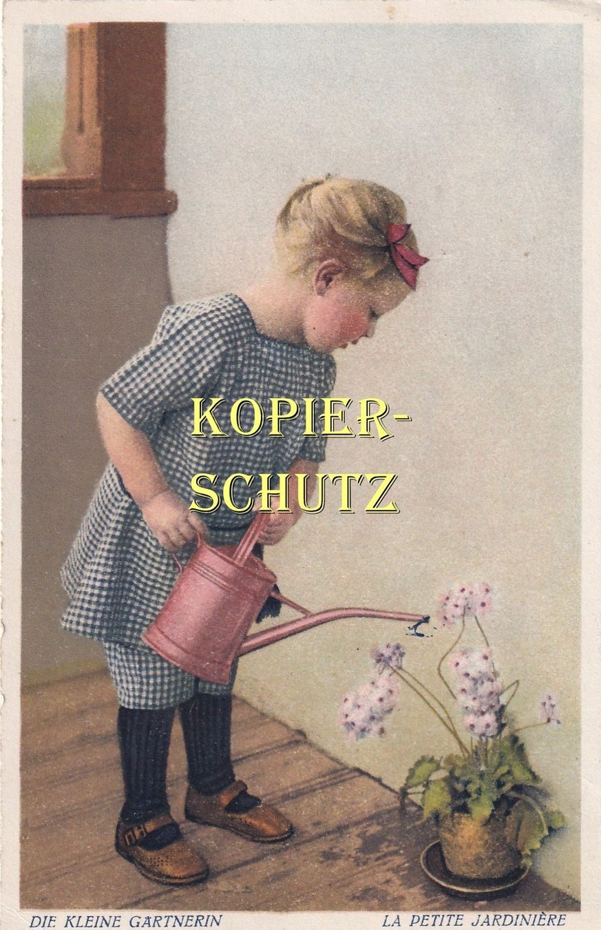 Cartoline postali: Die kleine Gärtnerin /bb – Usato da Hombrechtikon venduto da Rudolf07