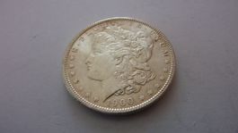 Uralter  US Morgan - Silberdollar : Liberty 1887 ,sehr schön