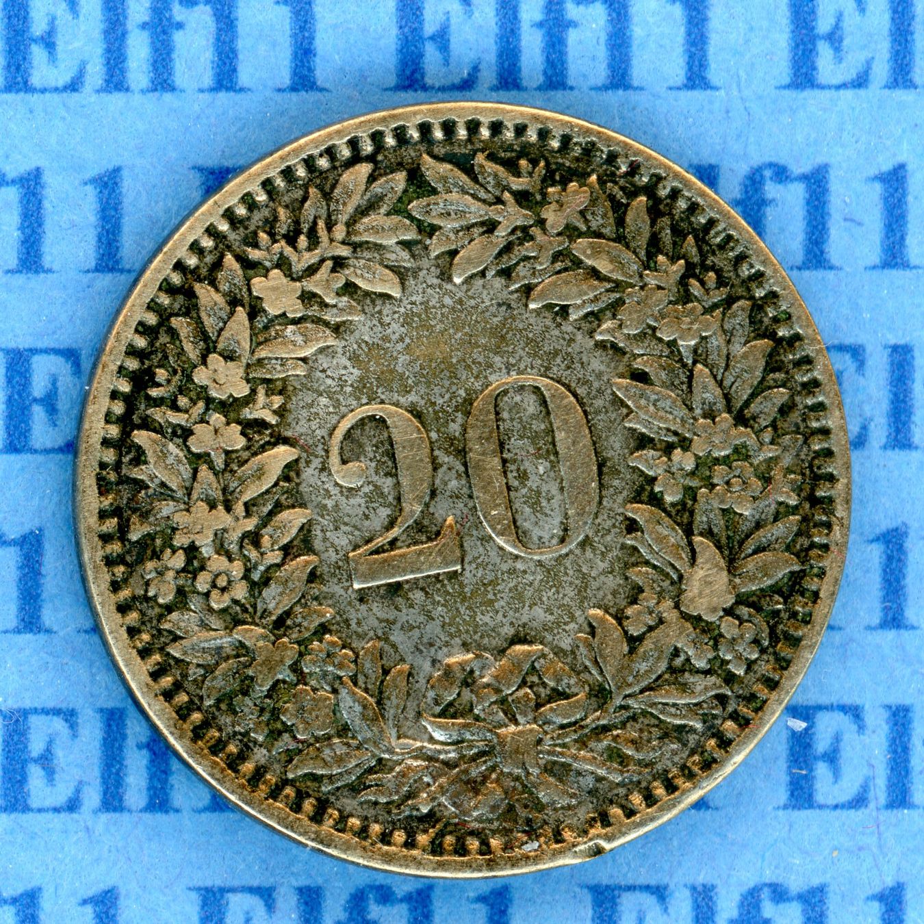 Tutti le monete: CHF___0.20 1859 vz 20 Rappen – Usato da Widnau venduto da Elf11 1