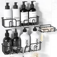 Duschablage ohne Bohren, 3 Stück Badezimmer Regal Organizer