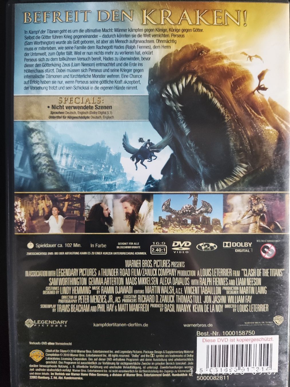 Tutti i DVDs: Kampf der Titanen – Usato da Basel venduto da Alacant 1