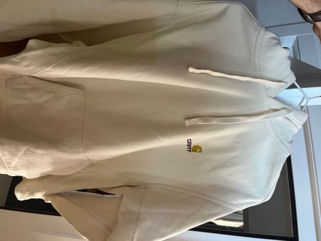 Carharrt blanc crème hoodie L