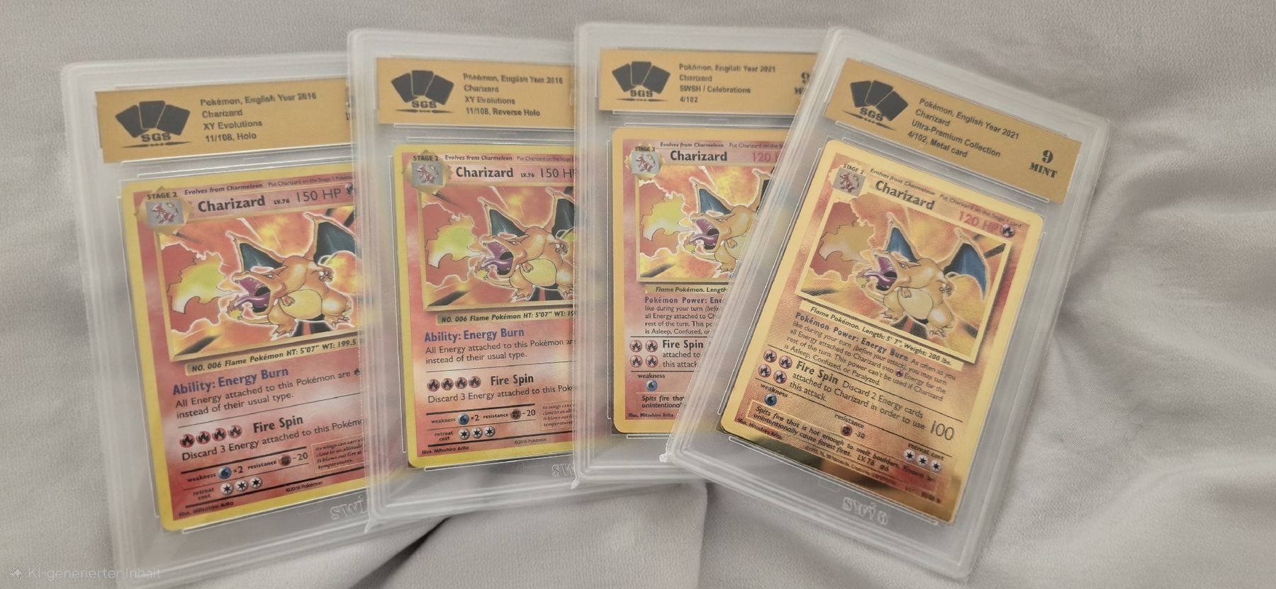 Pokémon Cartes à collectionner: Pokemon 4X Charizard  – Neuf (Voir description) à Etziken par BestPriceMTG