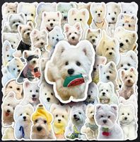 50 VERSCHIEDENE AUFKLEBER *WESTIE* VINYL NEU+OVP