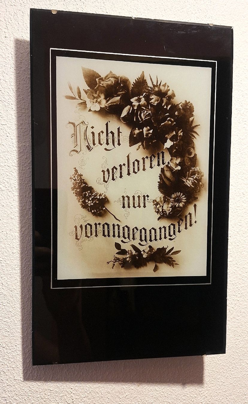 Posters & Illustrations: antikes Gedenk/Bild mit Text & Blumen  – D'occasion à Emmenbrücke par abu_9mj8