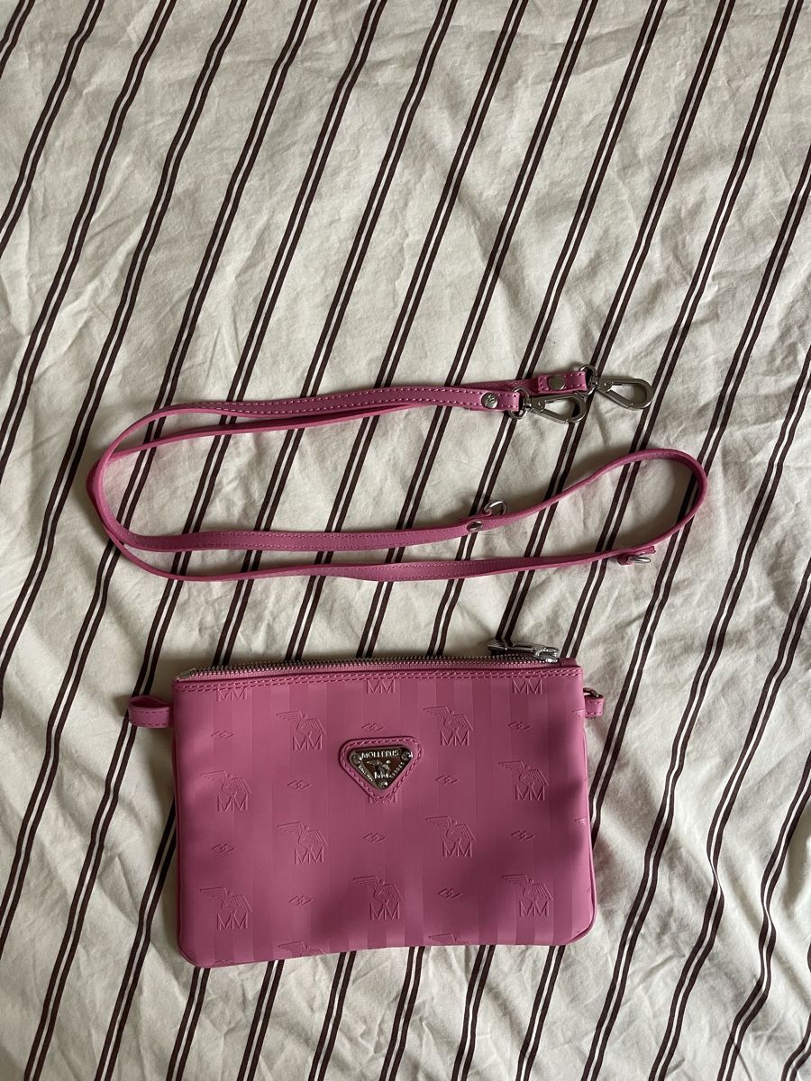Maison Mollerus Borse da donna: Mollerus TAMINS Umhängetasche Bubble Pink/Silber – Nuovo (secondo la descrizione) da Zürich venduto da flo_8x2x
