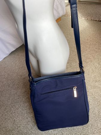 Handtasche dunkelblau, Manor, ungebraucht