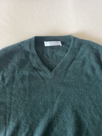 Gloriette Kaschmir Pullover V-Ausschnitt gruen Zustand gut