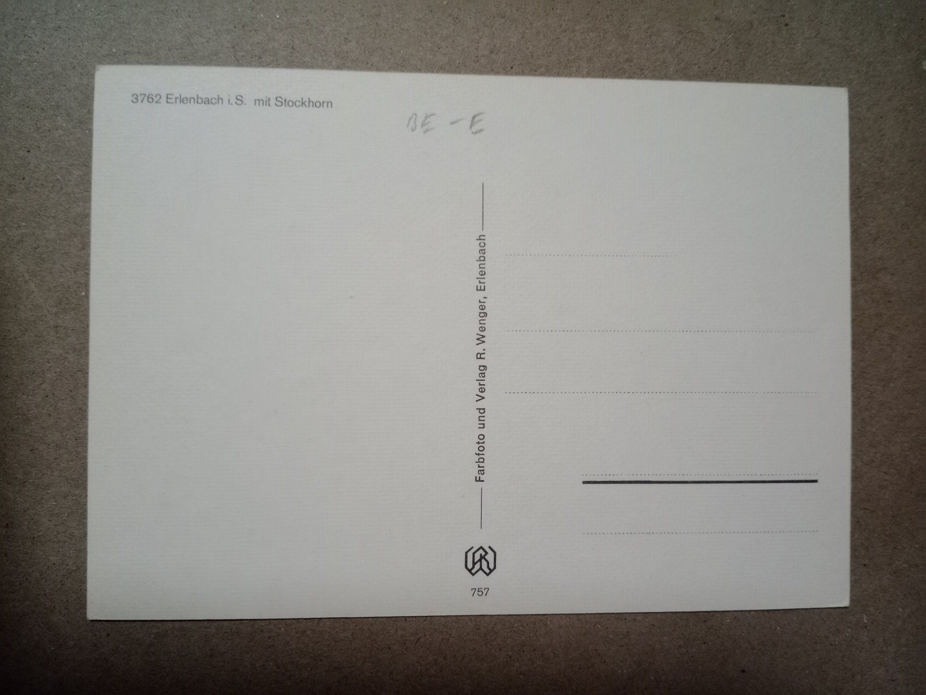 Cartoline postali: Erlenbach im Simmental Bern Vogelschau – Usato da Küttigen venduto da Melisch1000 1