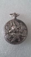 Taschenuhr Quarz, mit Jäger und Hund, Ø 42.5 mm
