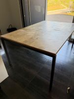 Esstisch, Holztisch mit Stahlrahmen 110x170x74
