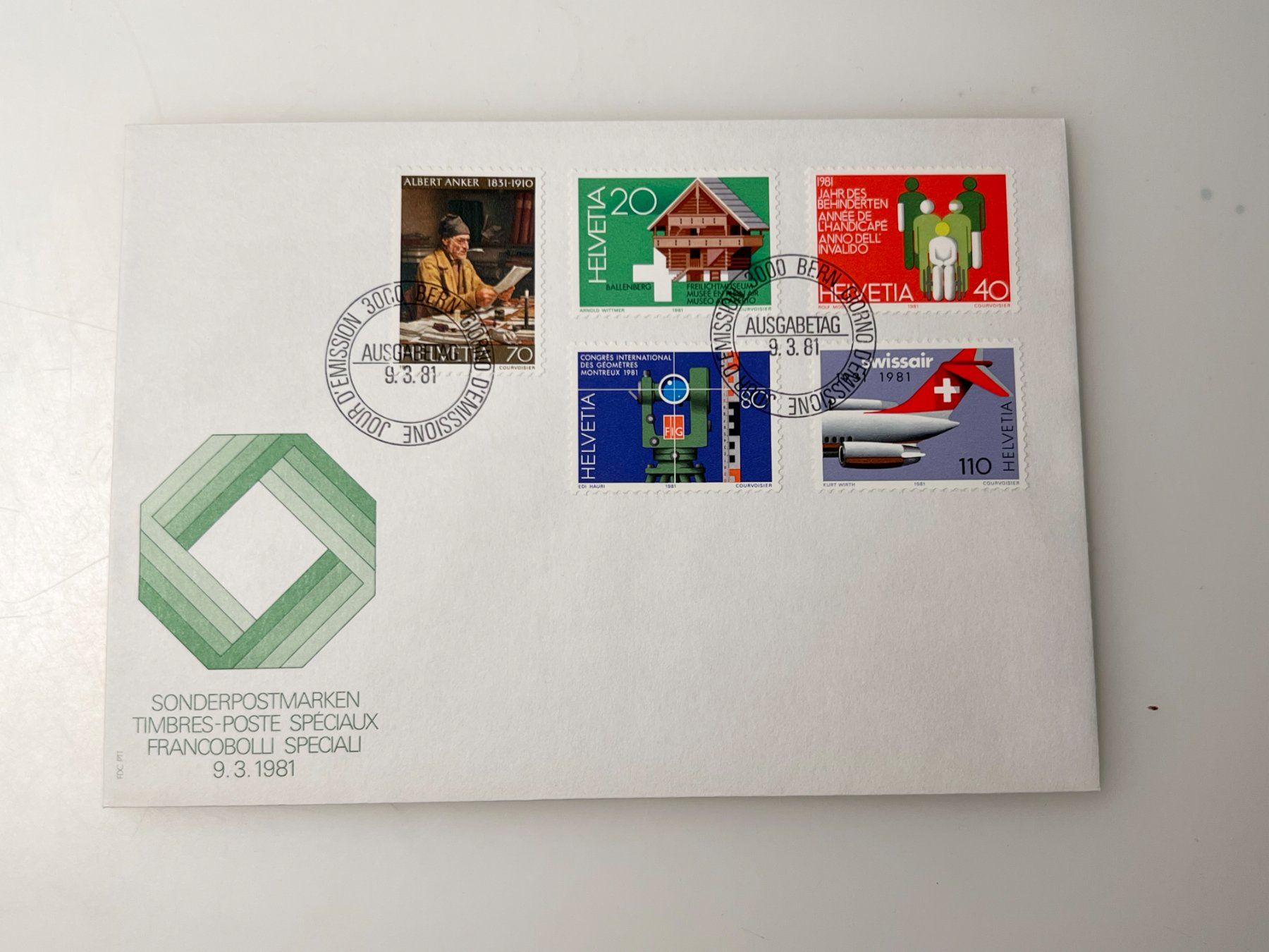Couverts & Versandtaschen: fdc Sonderpostmarken 9.3.1981 – Gebraucht aus Riva san vitale von abd_p86k