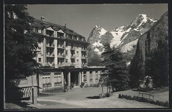 Ansichtskarten: Mürren, Palace des Alpes, Eigen, Mönch – Gebraucht aus Berlin von bartko-reher