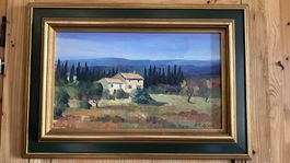 Peinture R. Colliard Gemälde Paysage signé signiert