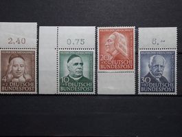 Helfer der Mensch  Mi-Nr.173-176 Postfrisch Oberrand 100 Fr