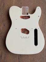 Telecaster Guitar Body – Olympic white Nitro Satin