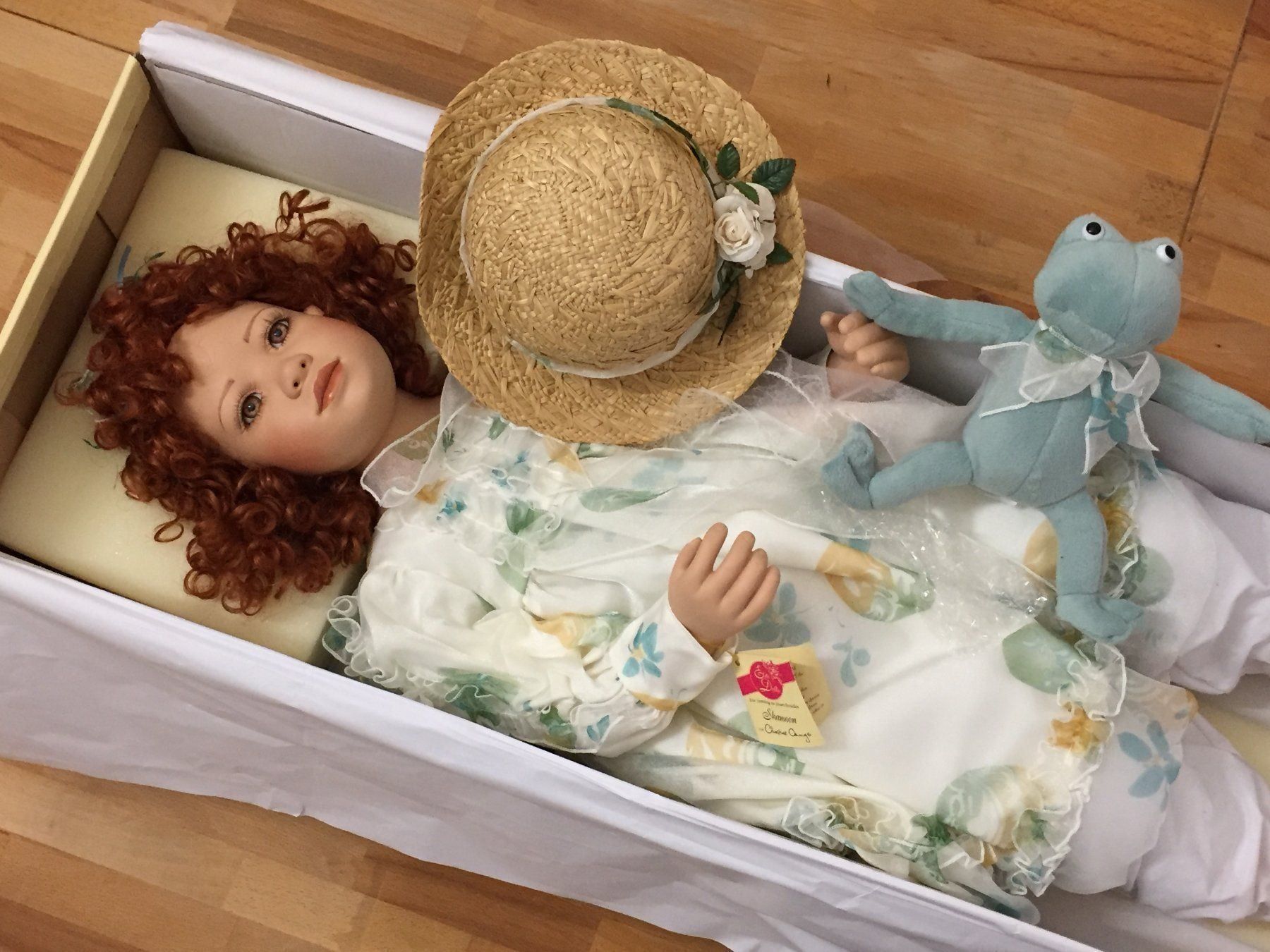 Bambole: Original "Elite Dolls" Neu, ca. 90 cm. – Nuovo e nell'imballaggio originale da Schaffhausen venduto da vintageville 3