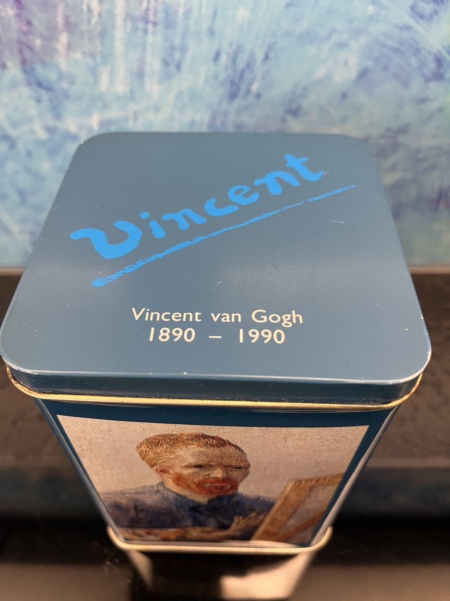 Tutte le decorazioni: Vincent Van Gogh Blechdose 1990 Sammelobjekt Rosenberg Dose – Usato da Frauenfeld venduto da Babytimmy 1