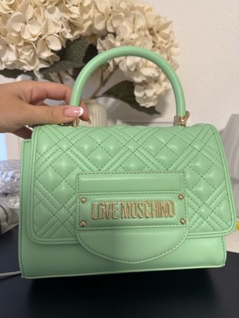 Borsa LOVE MOSCHINO verde menta imbottita nuova
