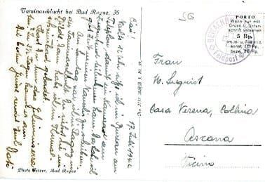 Cartoline postali: Bad Ragaz, Taminaschlucht – Usato da Ottikon b.Kemptth. venduto da Neptun1974 1