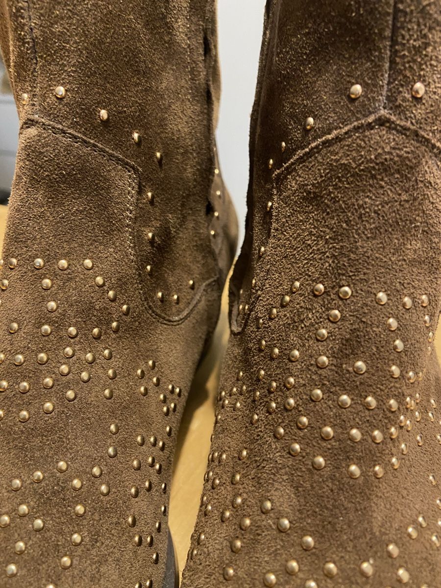 Scarpe da donna: Braune Wildleder Stiefeletten – Usato da Binningen venduto da Dodo21 7