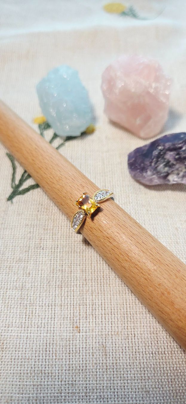 Anelli: NEW - S925 Citrine Ring (Adjustable) – Nuovo (secondo la descrizione) da Zürich venduto da cin_wcf6 4