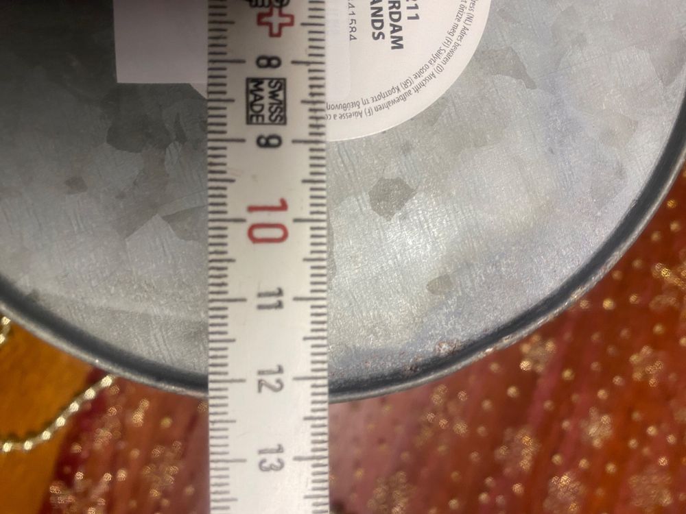 NEU Topf Übertopf Deko Blumentopf Blech Metall-653 4