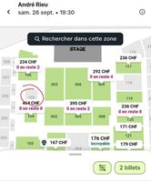 1 ou 2 billets concert André Rieu Prilly
