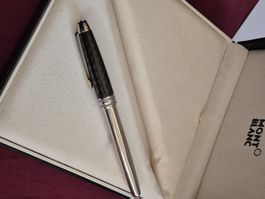 Montblanc Meisterstück Solitaire Carbon Steel Rollerball Neu