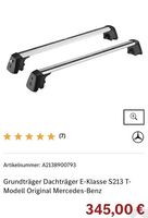 Original Mercedes Benz Dachträger | A2138900793 | S213