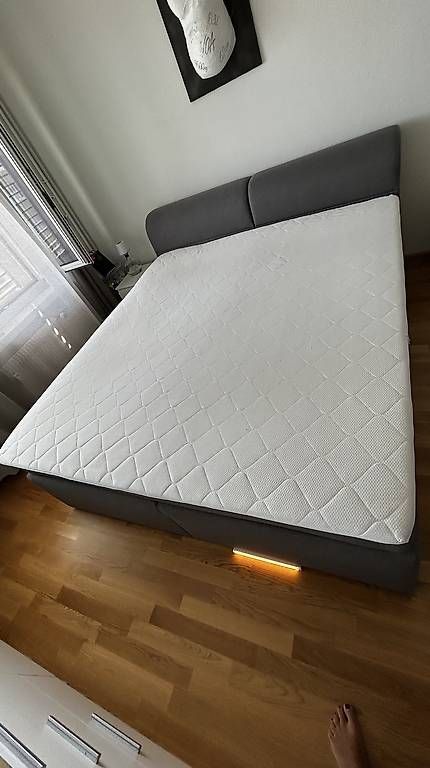 Letti: BOXSPRINGBETT 180 × 200 cm - Grau – Usato da Binningen venduto da Xen_2gn5 2