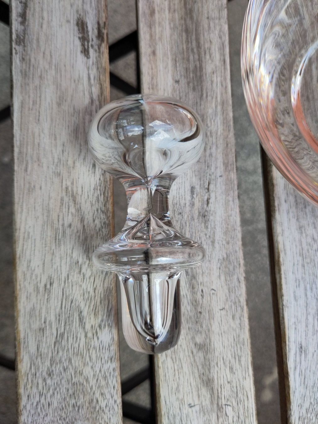 Glasi Hergiswil Karaffen: Weinkaraffe / Dekanter mit Glasstopfen – Gebraucht aus Zürich von grissatone 4