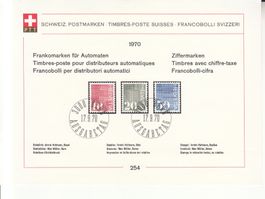 Sammelblätter PTT SBK 254 mit ET
